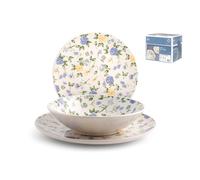 H&H Lifestyle Servizio piatti tavola 18 pz. modello Madlen in stonewere H&h Lifestyle