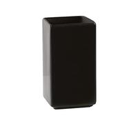 H&H Linea Bagno Bicchiere Bagno, Ceramica, Nero