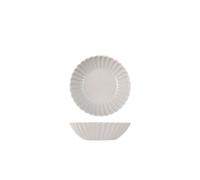 6x H&H Piatto fondo Lotus in stoneware grigio cm 18