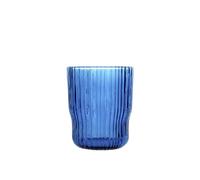 H&H Lyric Set 6 Bicchieri in Vetro, Blu, 28cl