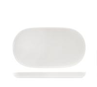 H&H Madrid Set 6 Piatti in Porcellana, Bianco, Ovale, 27cm