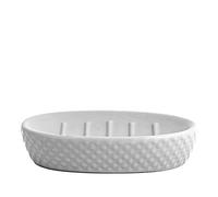 H&H Metropolitan Porta Sapone in Stoneware Grigio cm 14x9,5x3 h