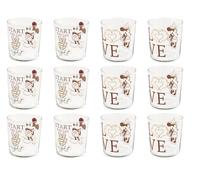 H&h set 12 bicchieri mickey minnie the blogger cl35