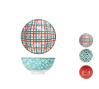 H&H Mix&Match Set 3 Coppe in Porcellana Tonde, 18cm