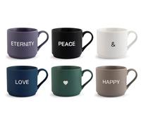 H&h set 6 tazze jumbo mix&match assortite cc 380