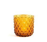 H&H Set 6 Bicchieri in Vetro Murano, Colore Ambra, 30cl - 7361042