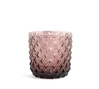 H&H Set 6 Bicchieri in Vetro Murano, Colore Lilla, 30cl - 7361020