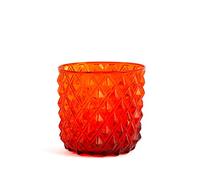 H&H Set 6 Bicchieri in Vetro Murano, Colore Rosso, 30cl - 7361003