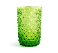 H&H Set 6 Bicchieri in Vetro Murano, Colore Verde, 46cl - 7361114