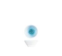 H&H Neptune Set 6 Coppette in Porcellana, 8cm, Design Moderno ed Elegante, Blu Sfumato