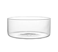 6x H&H Coppe Nuvola in vetro borosilicato trasparente cm17,5X7h