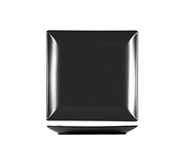 H&H Set 6 Piatti Stoneware Osaka Nero Pane 16X16Cm