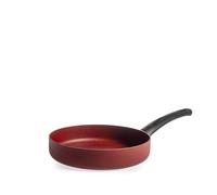 H&H Padella Absolute Red Ø24 cm in Alluminio - Rivestimento Antiaderente Pfluon, Fondo per Induzione, Superficie Ruvida per Cottura Uniforme
