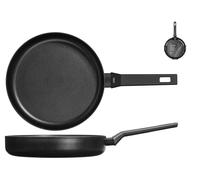 H&H Padella Antiaderente, Modello All Blacks Cm28, Nero