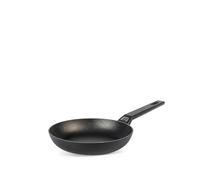 H&H Padella Titan in Alluminio con Rivestimento Antiaderente Pfluon, 20 cm, Colore Nero, Adatta a Tutti i Piani Cottura - Incluso Induzione e Vetroceramica, PFOA Free