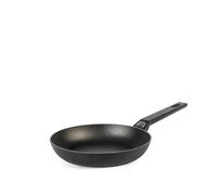 H&H Padella Titan in Alluminio con Rivestimento Antiaderente Pfluon, 22 cm, Colore Nero, Adatta a Tutti i Piani Cottura - Incluso Induzione e Vetroceramica, PFOA Free