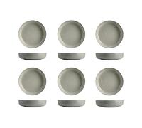 H&h set 6 coppette pearl 15 cm grigio