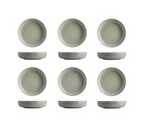 H&h set 6 coppette pearl 15 cm grigio