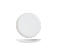 H&H Set 6 Piatti Frutta Pearl, Porcellana, Bianco, Filo Oro, 19cm - bianco porcellana 7312203