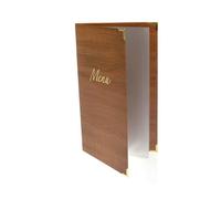 H&H Pengo 1800 B16 Porta Listino Menu, 18.5X31.5 cm, Legno