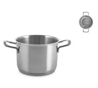 H&H Pentola a 2 manici Elodie in acciaio 18/10 cm.16