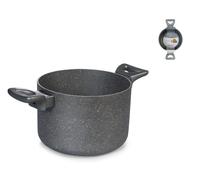 H&H Pentola Stone Grey con in alluminio con antiaderente cm. 20