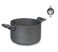 H&H Pentola Stone Grey con in alluminio con antiaderente cm. 24