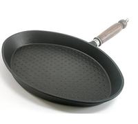H&H Pescera Antiaderente delizia Manico l 40x25, Alluminio, Nero, 40x25 cm