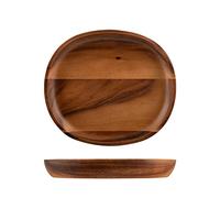 H&H Piatto Acacia Ovale, 21X24Cm