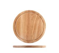 H&h Piatto In Legno Chiaro Cm22.5