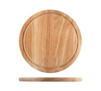 H&h Piatto In Legno Chiaro Cm30