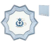 H&h Piatto Porcellana Blue Dream Stella 32cm