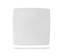 Piatto Quadrato In Porcellana, 32x32 Cm, Bianco H&H