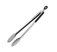 H&H Pinza Servire Inox Top, Acciaio/Inox, Con Manico, Nero, cm 40