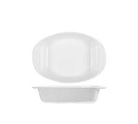 H&H Pirofila Porcellana Bianco Ovale Cm20X23