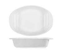 H&H Pirofila Porcellana Bianco Ovale 25X29,5
