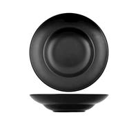H&H Porcellana Nera Pasta Bowl, Nero, 1 Pezzo