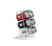 H&H Porta spezie 6 barattoli con stand girevole