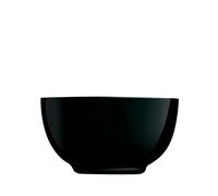 H&h premiere set 4 coppette, vetro, nero, 14cm