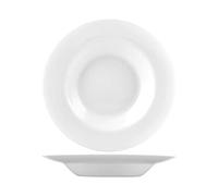 H&H Premiere Set Piatti Pasta, Opale, Bianco, 6 unità