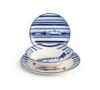 H&H Servizio Tavola 18 pezzi in stoneware decoro Puerto H&h