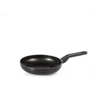 H&H-Quantum, Padella in Alluminio Antiaderente, Diametro 22cm, Compatibile con Induzione, Gas e Piastra Elettrica, Manico in Bakelite, Colore Nero con Spruzzatura Oro