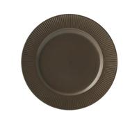 H&H Set 6 Piatti In Stoneware Quebec Marron Piano 27