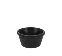 H&H Ramequin in Melamina Nera 8,5 x 4,5 cm - Coppetta da Portata Elegante e Resistente per Salse, Condimenti e Finger Food - Lavabile in Lavastoviglie
