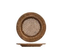 H&H RATTAN SOTTOPIATTO TONDO CON ALA CM 32
