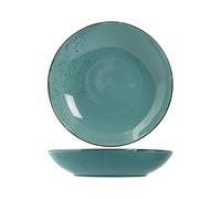 Set H&H new Reactive 6 Piatti Pasta, in stoneware/gres, Azzurro, Cm 26