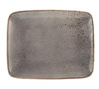 H&H Reactive Set 6 Piatti Piani, 29x23 cm, Grigio