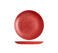 H&H Set 6 Piatti Frutta Regent Rosso Glitter Cm21,5