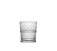 H&H Romance Set 6 Bicchieri in Vetro, Trasparente, 34cl