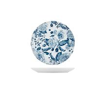 H&H Rose Blu Set 6 Piatti Frutta, Porcellana, 21cm